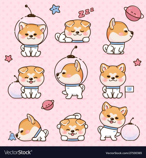 Кавайные Акита ину