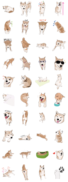 Наклейки Шиба ину