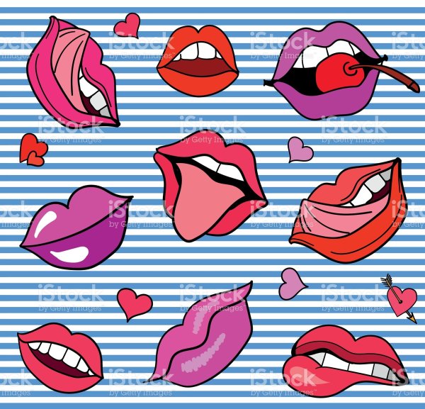 Стикеры в стиле поп арт