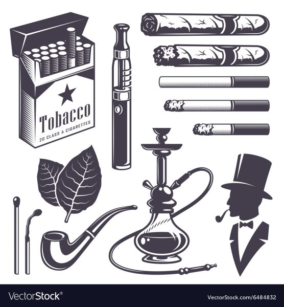 Табак для кальяна вектор