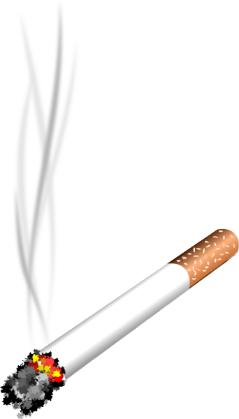 Сигарета на прозрачном фоне