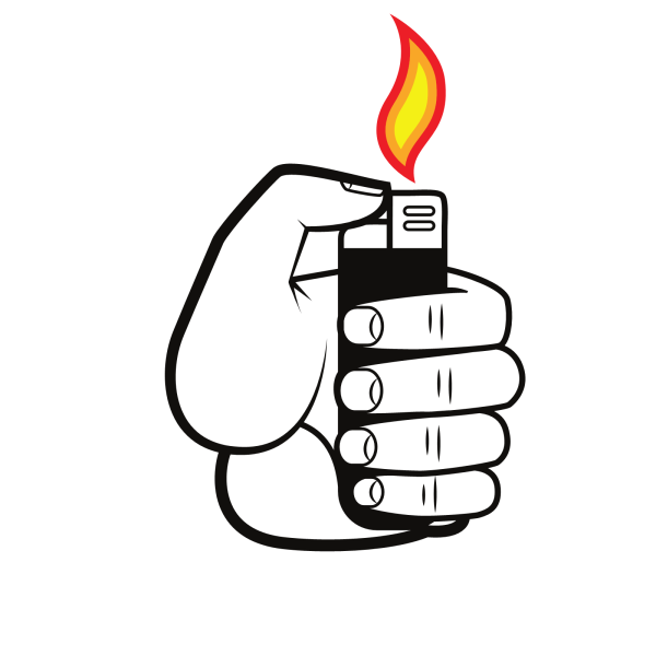 Нарисовать зажигалку