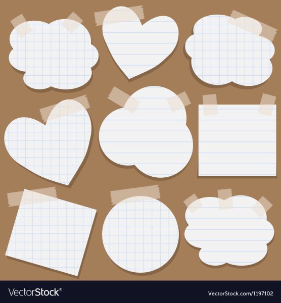 Подложка Стикеры для заметок в клетку