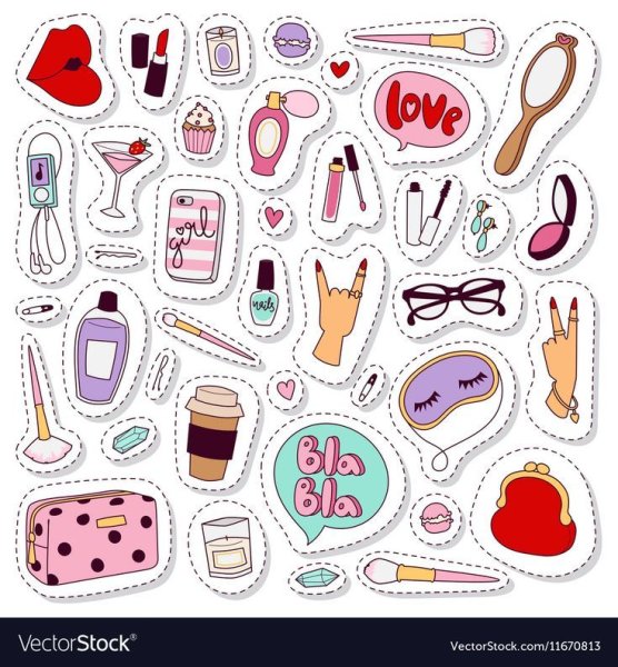 Наклейки для распечатывания косметика