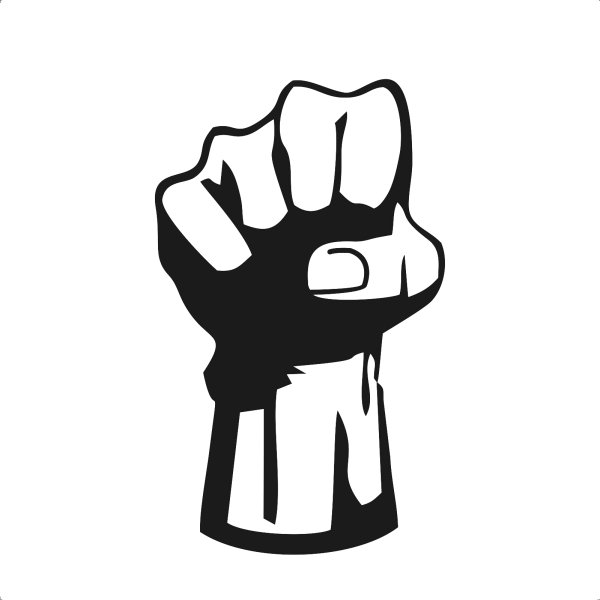 Стикер сжатый кулак