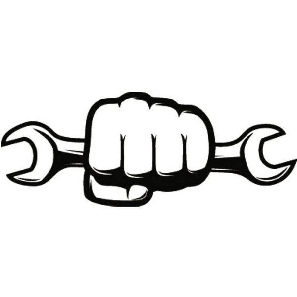 Гаечный ключ в руке