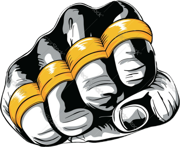 Тату кастет на кулаке