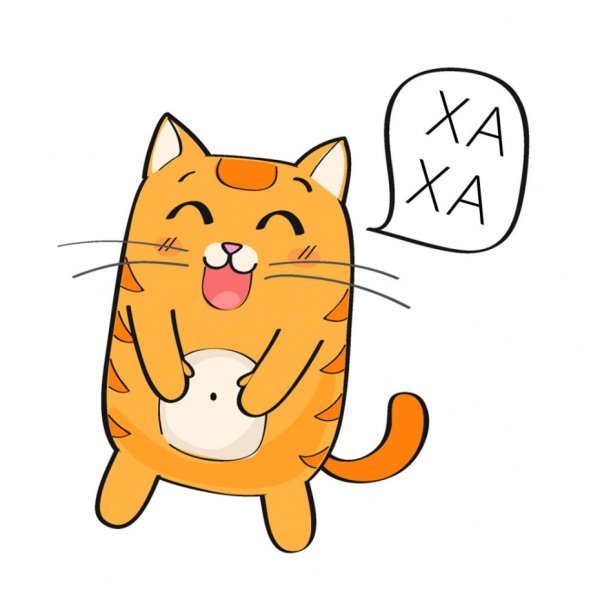 Стикеры рыжий кот