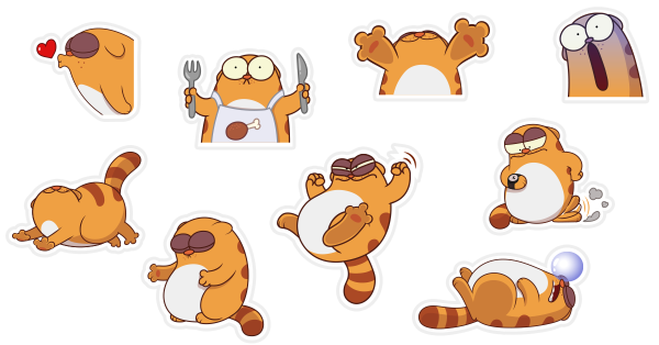 Viber Стикеры LEGCAT