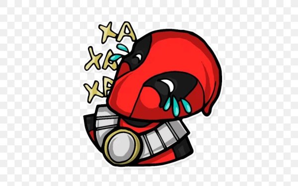 Домино и Дэдпул стикер