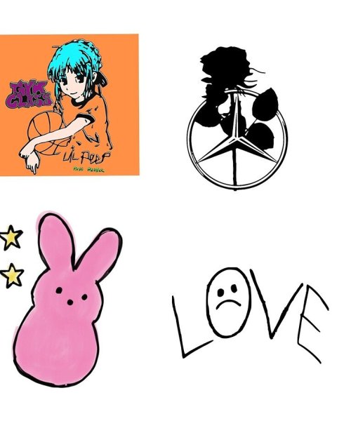 Лил пип Стикеры для распечатки