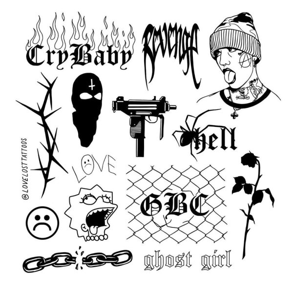 Маленькие тату в стиле андеграунд