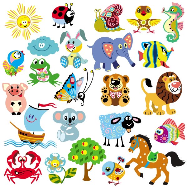 Веселые наклейки для детей