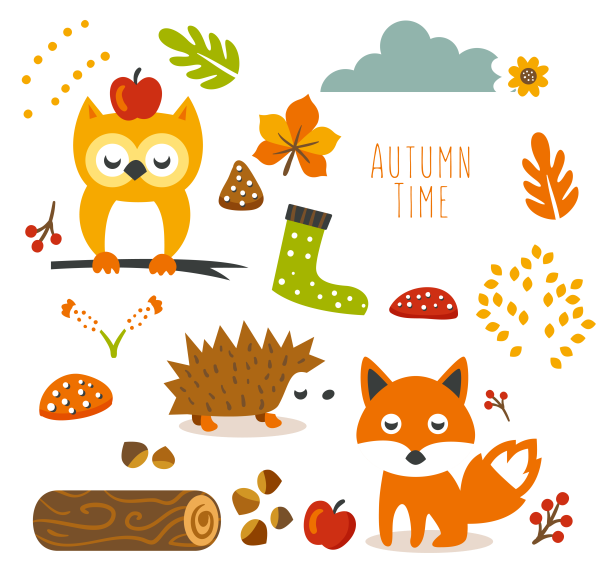 Осенние наклейки