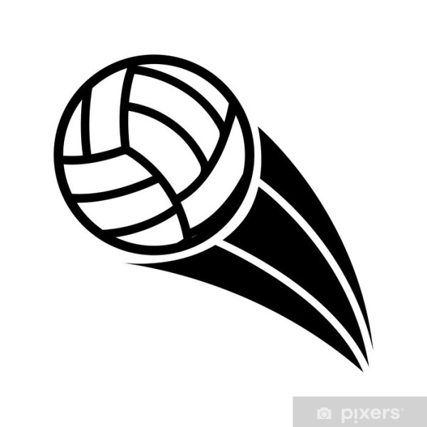 Логотип волейбольного мяча на печать