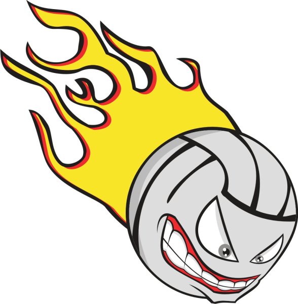 Наклейка мяч волейбол