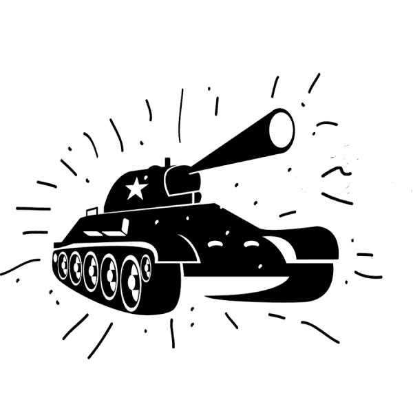 Танк т34 вектор