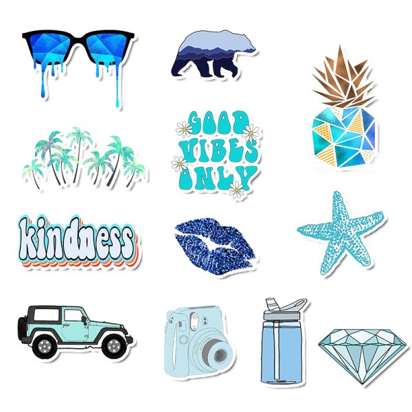 Синие Стикеры