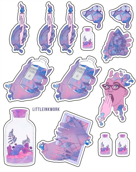 Голубые Стикеры