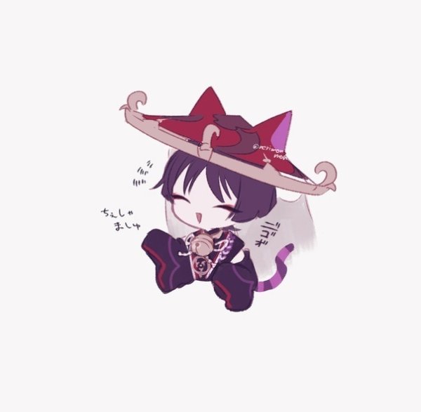 Чиби Скарамучча Геншин Импакт