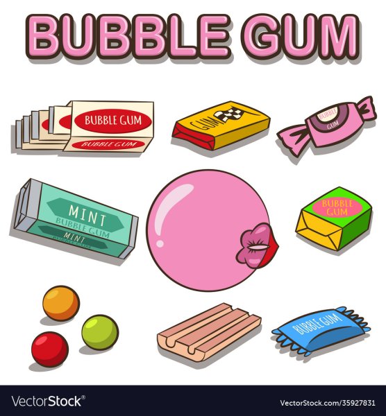 Жевательная резинка вектор