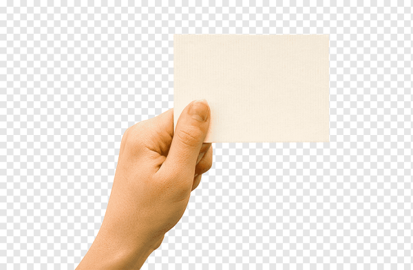 Рука держит листок
