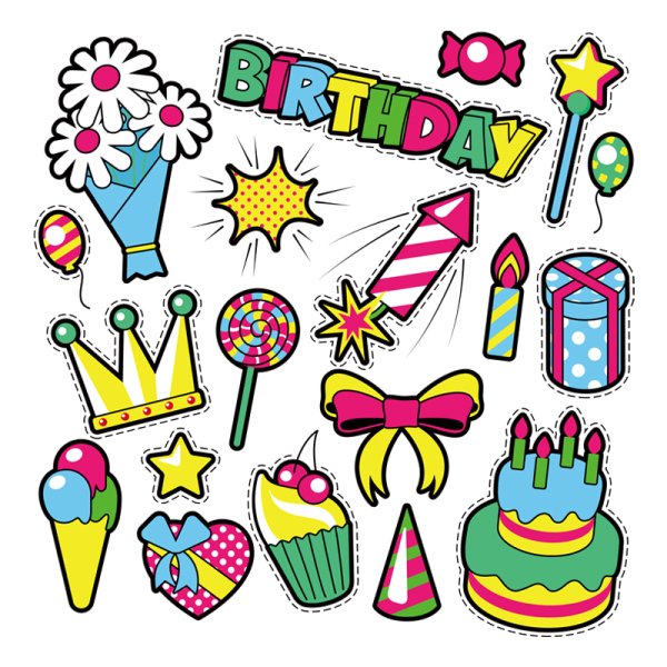 Стикеры на др