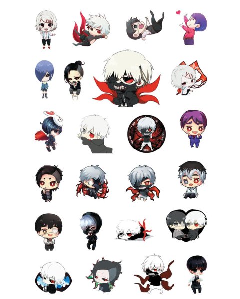 Наклейки аниме Токийский гуль