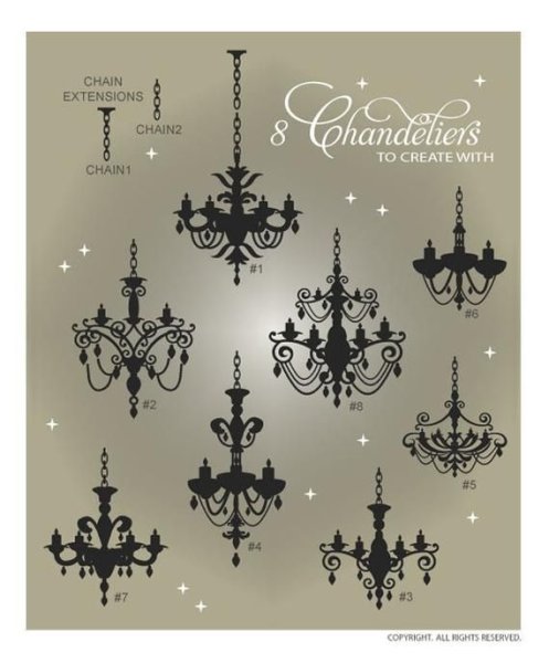 Технический стикер на люстре