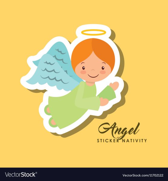 Наклейки ангелы Рождество