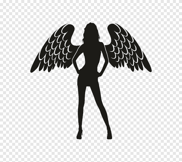 Трафарет "ангелы"