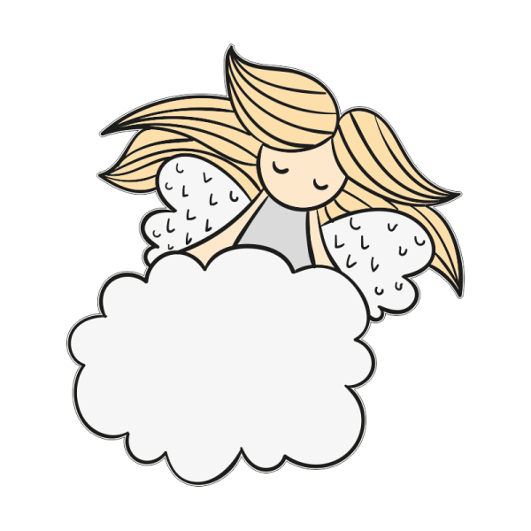 Ангелочек силуэт