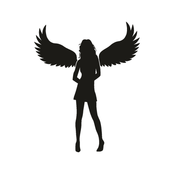 Ангелочки силуэт