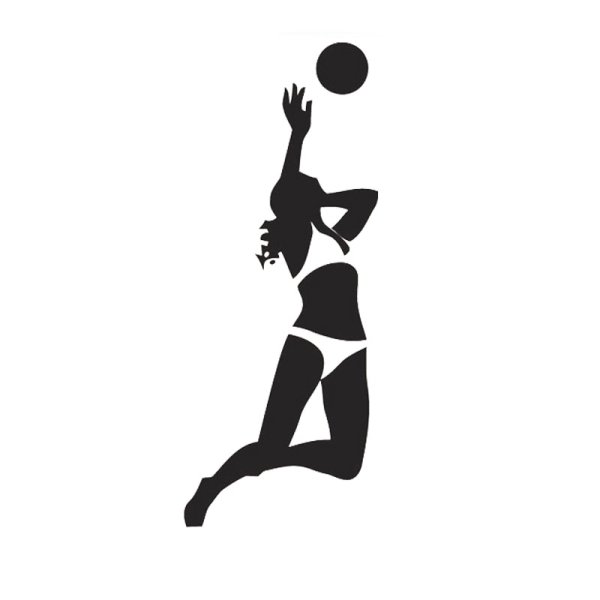 Силуэт волейболистки