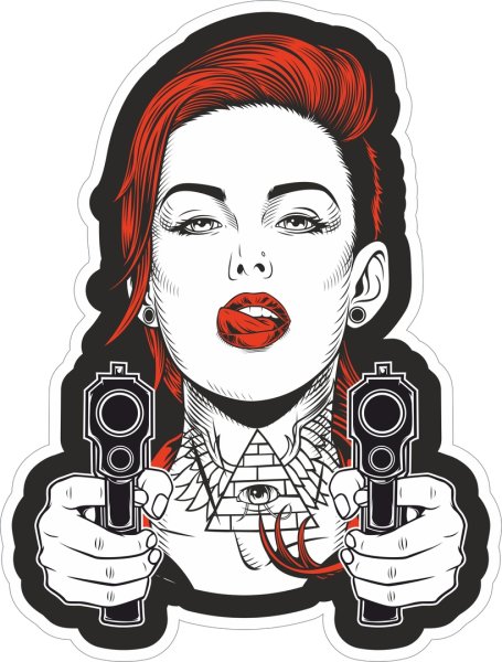 Gun стикер