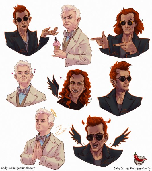 Кроули благие знамения с пучком