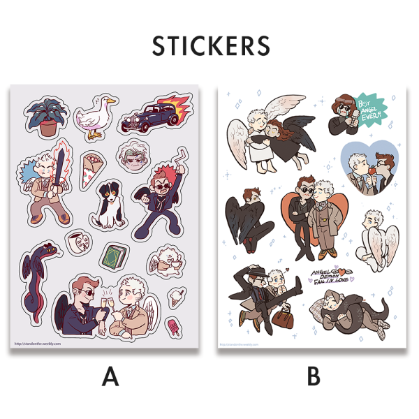 Благие знамения наклейки