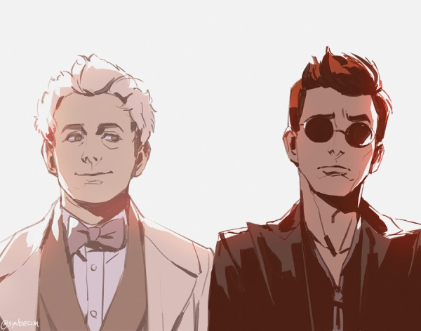 Good Omens Кроули и Азирафель