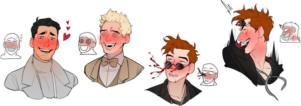 Благие знамения Кроули и Азирафаэль