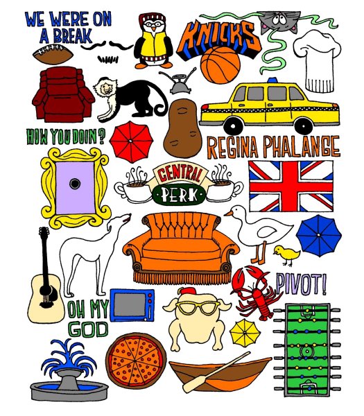 Сериал друзья Стикеры