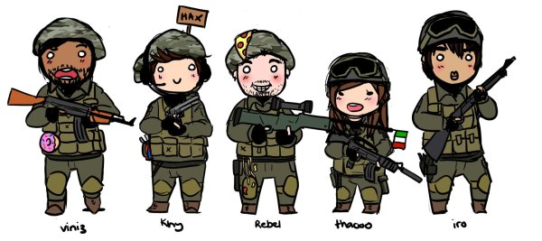 Аниме персонаж с винтовкой