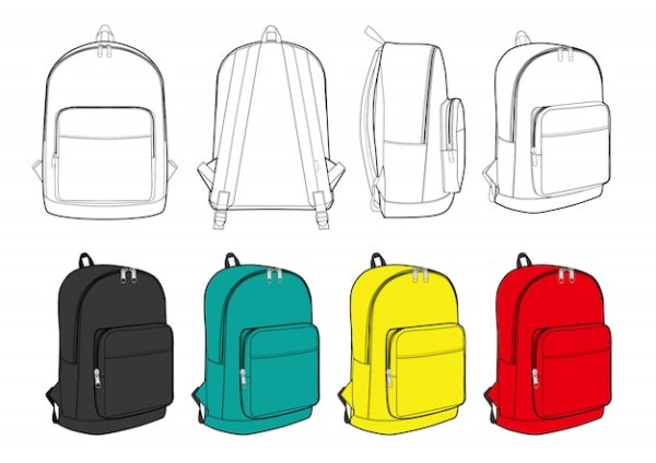 Мультяшный школьный рюкзак