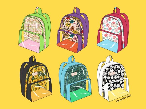 Рюкзак Fjallraven Kanken Стикеры срисовка