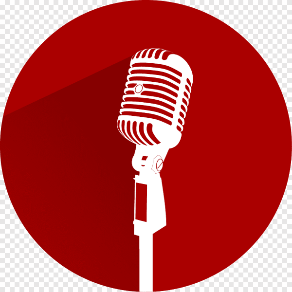 Ретро микрофон силуэт