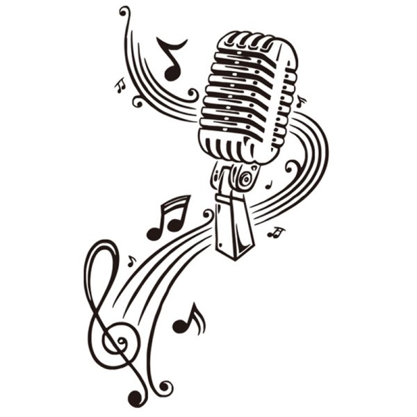 Микрофон и Ноты