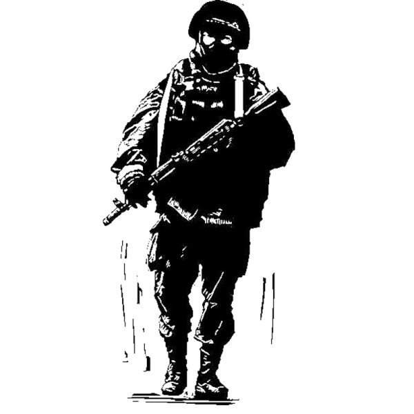 Российский солдат силуэт