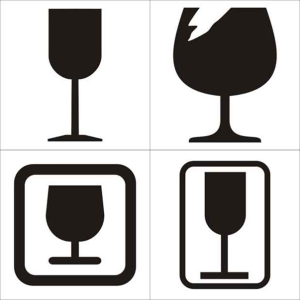 Знак осторожно стекло