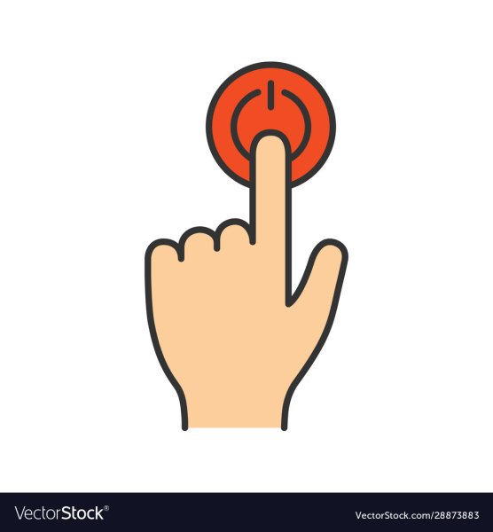 Рука нажимает на кнопку