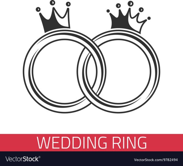 Стикеры для логотипа с обручальными кольцами