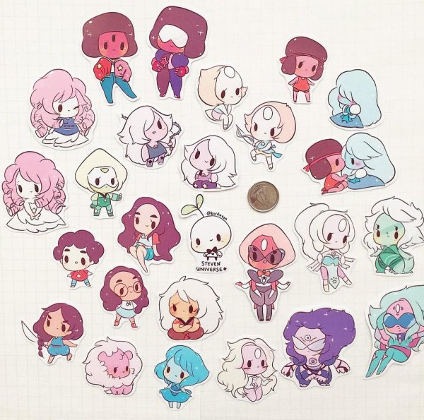 Раскраска Стикеры Вселенная Стивена